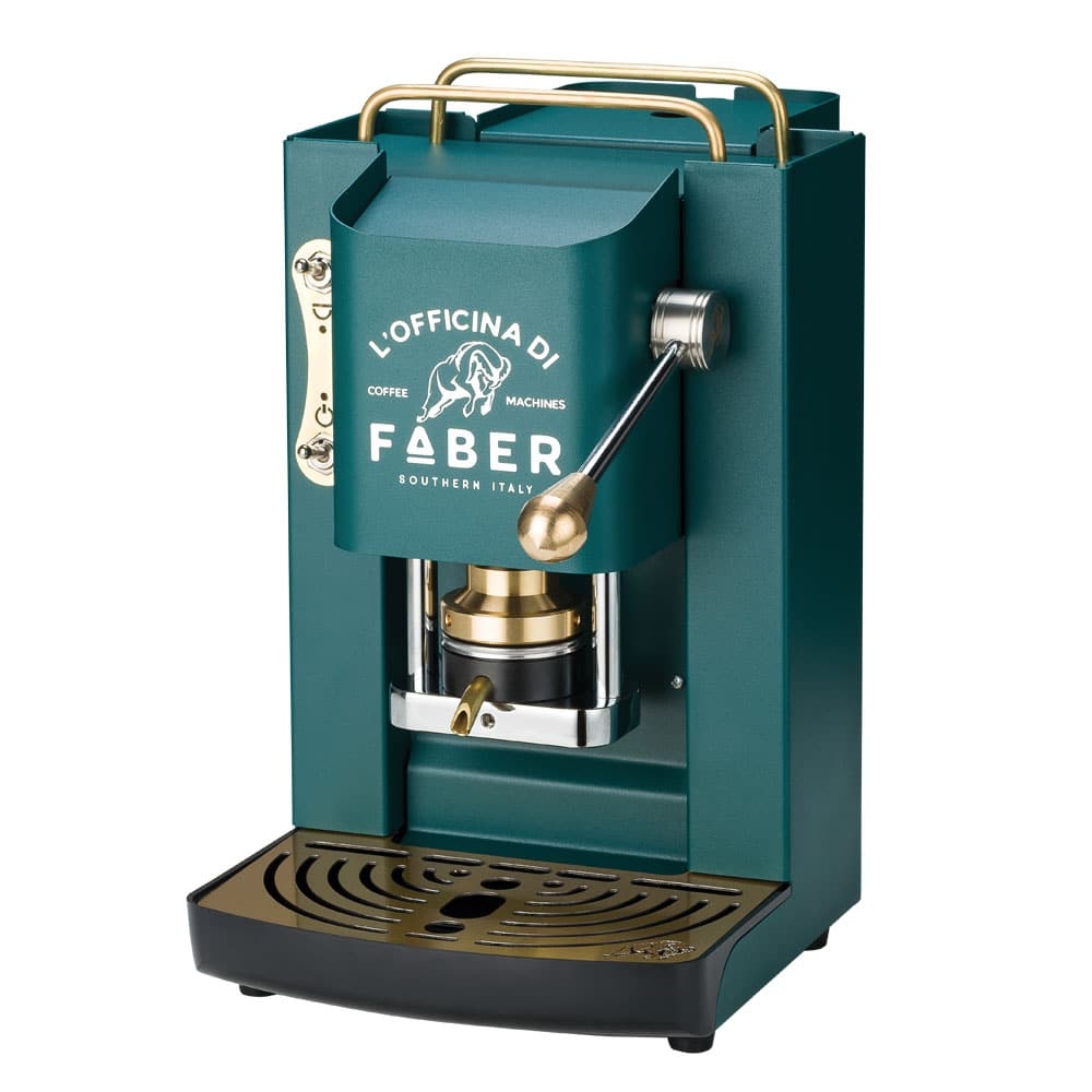Faber Pro Deluxe Macchina da Caffe, Cialde 44mm , Army